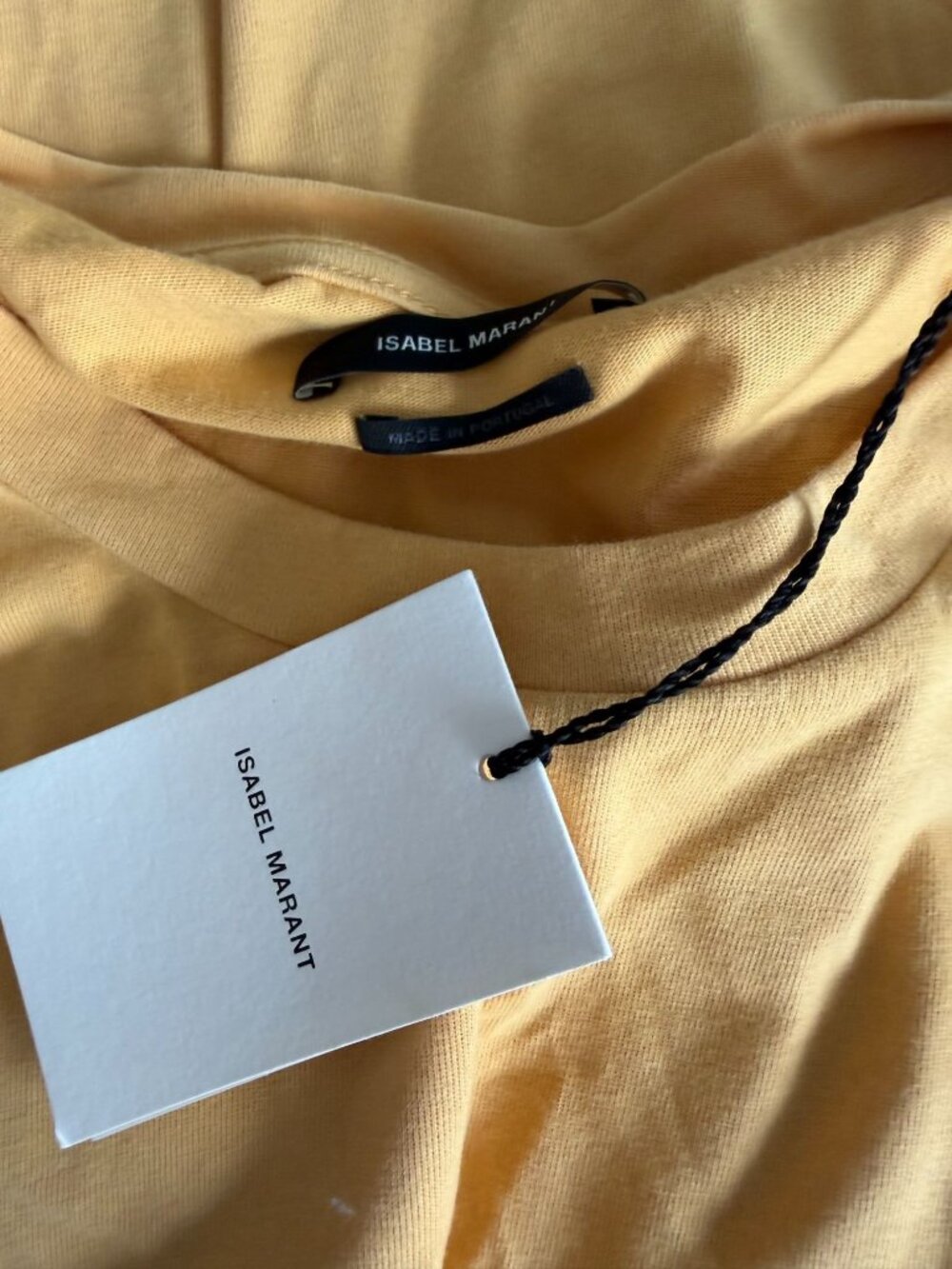 ISABEL MARANT Zarko Yellow T Shirt Dress Size Small NEW NWT - Picture 3 of 4